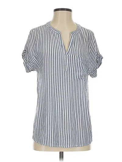 Pre-owned Beachlunchlounge Short Sleeve Blouse In Blue