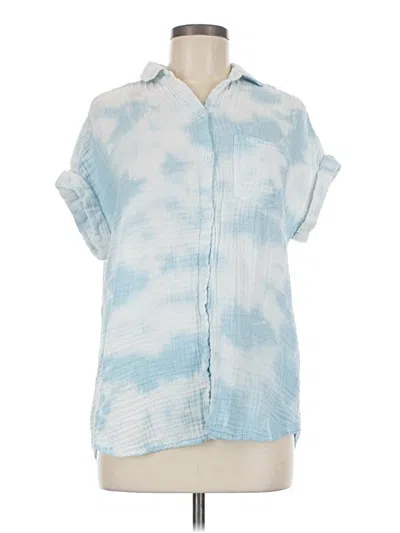 Pre-owned Beachlunchlounge Short Sleeve Blouse In Blue