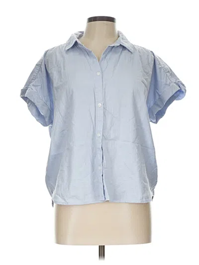 Pre-owned Beachlunchlounge Short Sleeve Blouse In Blue