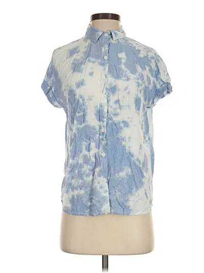 Pre-owned Beachlunchlounge Short Sleeve Blouse In Blue
