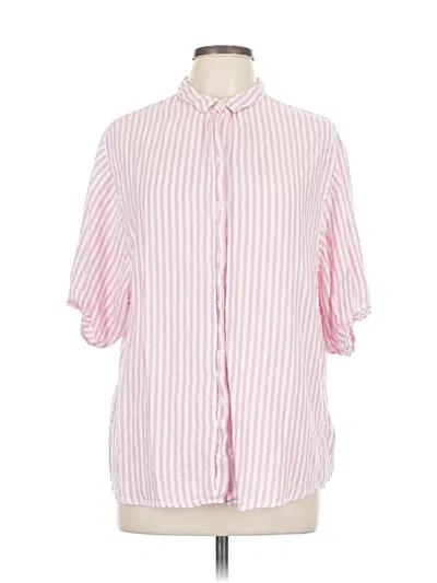 Pre-owned Beachlunchlounge Short Sleeve Blouse In Pink