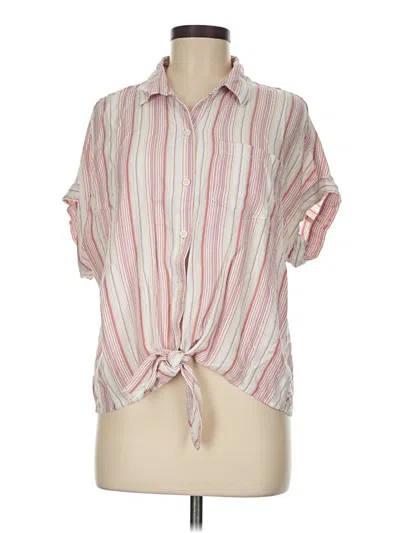 Pre-owned Beachlunchlounge Short Sleeve Blouse In Pink