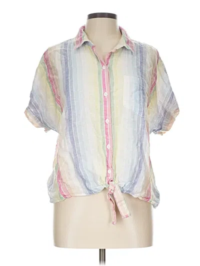 Pre-owned Beachlunchlounge Short Sleeve Blouse In Pink