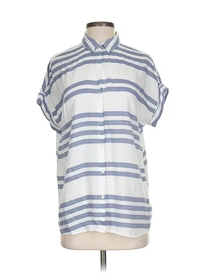 Pre-owned Beachlunchlounge Short Sleeve Button Down Shirt In Blue