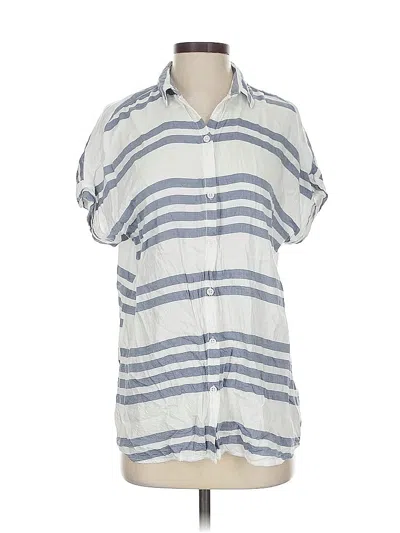 Pre-owned Beachlunchlounge Short Sleeve Button Down Shirt In Blue