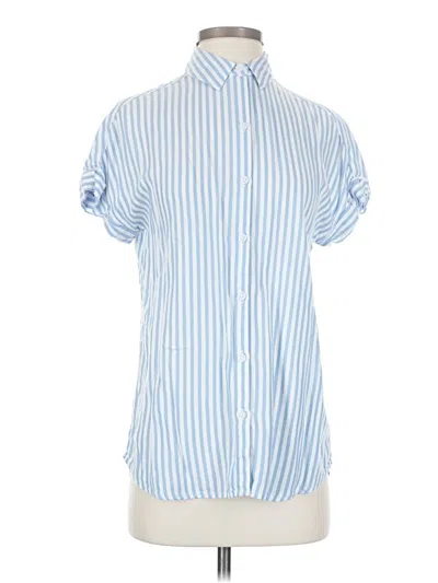 Pre-owned Beachlunchlounge Short Sleeve Button Down Shirt In Blue