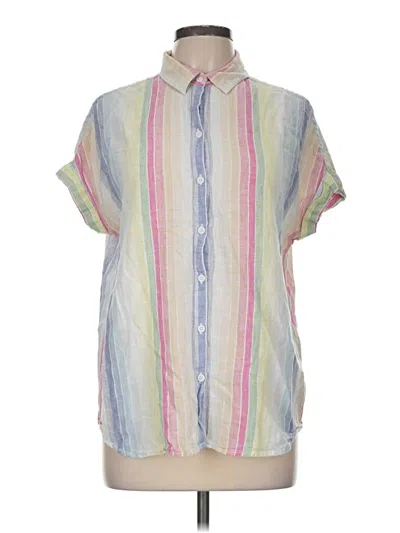 Pre-owned Beachlunchlounge Short Sleeve Button Down Shirt In Blue