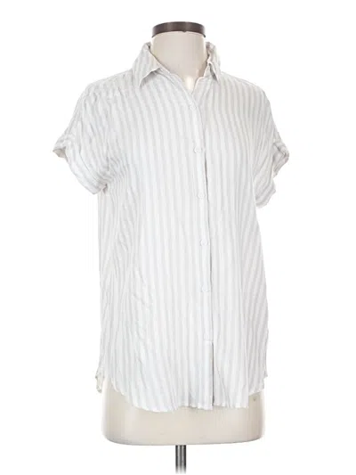 Pre-owned Beachlunchlounge Short Sleeve Button Down Shirt In Silver