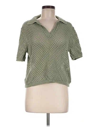 Pre-owned Beachlunchlounge Short Sleeve Polo Shirt In Green
