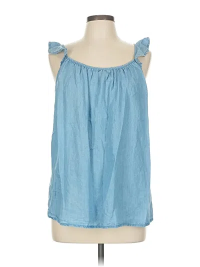 Pre-owned Beachlunchlounge Sleeveless Blouse In Blue