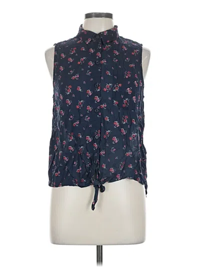 Pre-owned Beachlunchlounge Sleeveless Blouse In Blue