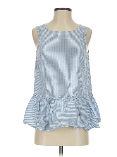 Pre-owned Beachlunchlounge Sleeveless Blouse In Blue