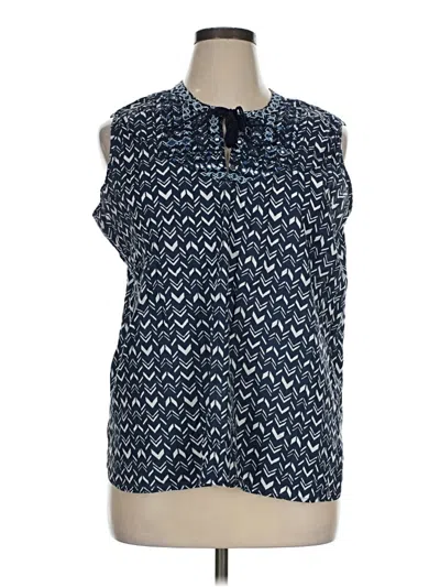 Pre-owned Beachlunchlounge Sleeveless Blouse In Blue