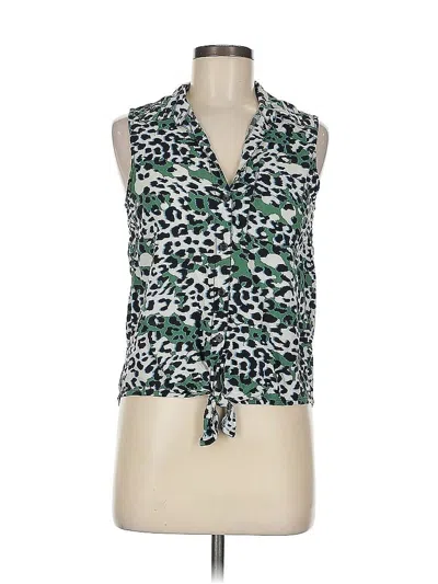 Pre-owned Beachlunchlounge Sleeveless Blouse In Green