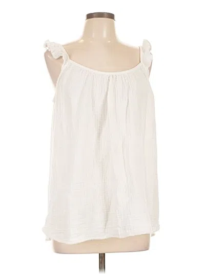 Pre-owned Beachlunchlounge Sleeveless Blouse In White