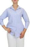 Beachlunchlounge Sydney Oversized Button-up Shirt In Blue