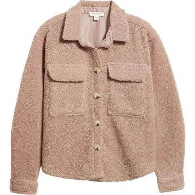 Beachlunchlounge Tanner Fleece Shirt In Brown