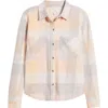 Beachlunchlounge Tobey Crop Shacket In Quartz Coral
