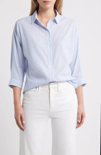Beachlunchlounge Wells Stripe Shirt In Blue