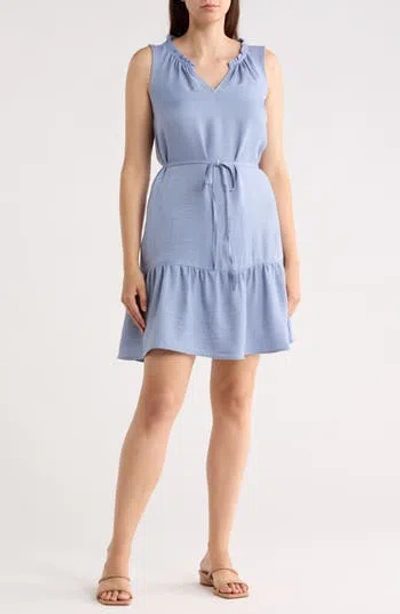 Beachlunchlounge Zendaya Drawstring Dress In Blue