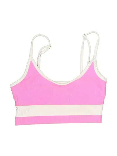 Pre-owned Beachriot Sport Swimsuit Top Pink Swimwear