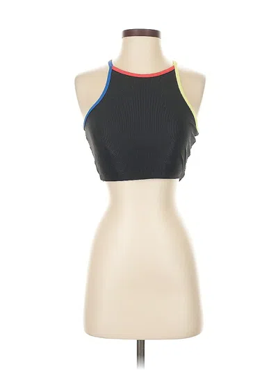 Pre-owned Beachriot Sport Tank Top Black Halter Neckline Tops