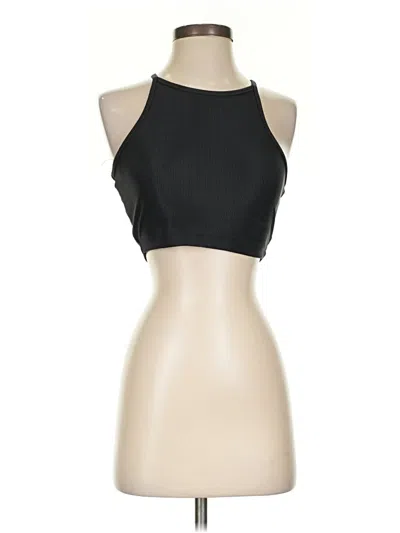 Pre-owned Beachriot Sport Tank Top Black Halter Neckline Tops