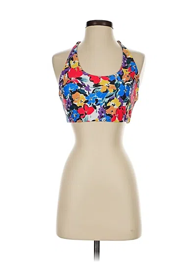 Pre-owned Beachriot Sport Tank Top Blue Halter Neckline Tops