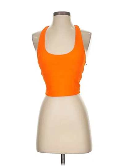 Pre-owned Beachriot Sport Tank Top Orange Halter Neckline Tops