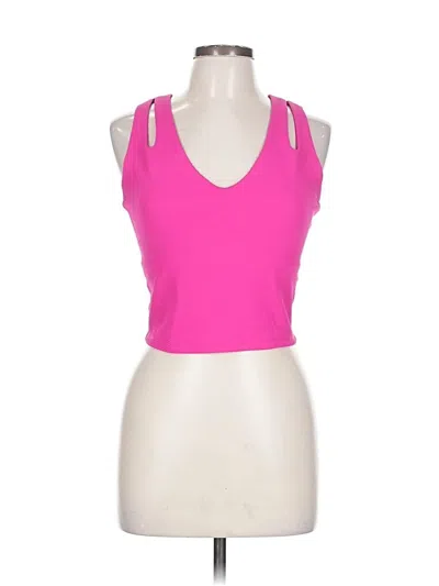 Pre-owned Beachriot Sport Tank Top Pink Halter Neckline Tops