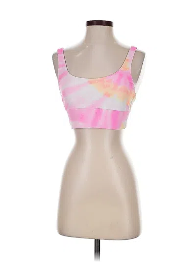 Pre-owned Beachriot Sport Tank Top Pink Strapless Neckline Tops