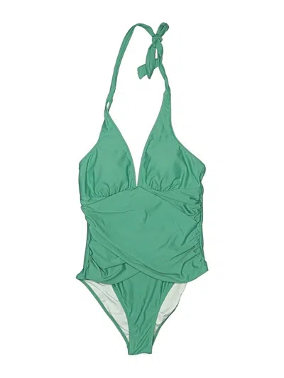 Pre-owned Beachsissi One Piece Swimsuit In Green