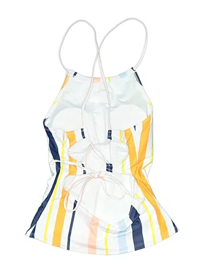 Pre-owned Beachsissi One Piece Swimsuit In White