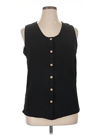 Pre-owned Beachsissi Sleeveless Blouse In Black