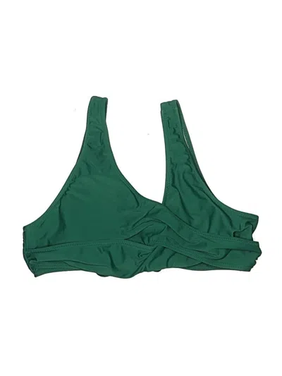 Pre-owned Beachsissi Sleeveless Top Green Halter Neckline Tops