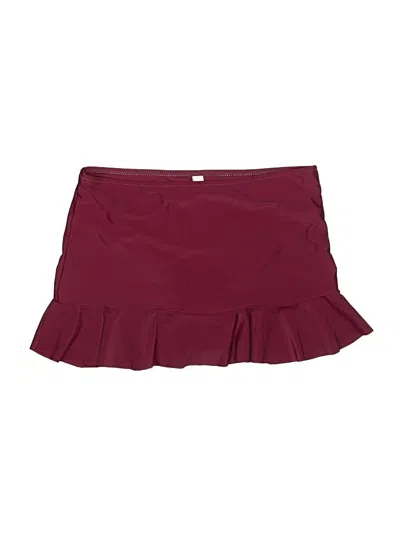 Pre-owned Beachsissi Swimsuit Bottoms In Burgundy