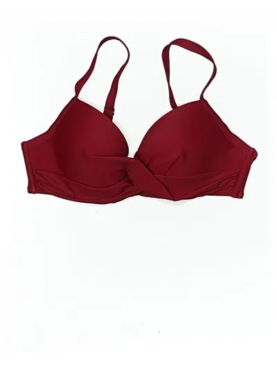 Pre-owned Beachsissi Swimsuit Top Burgundy Swimwear