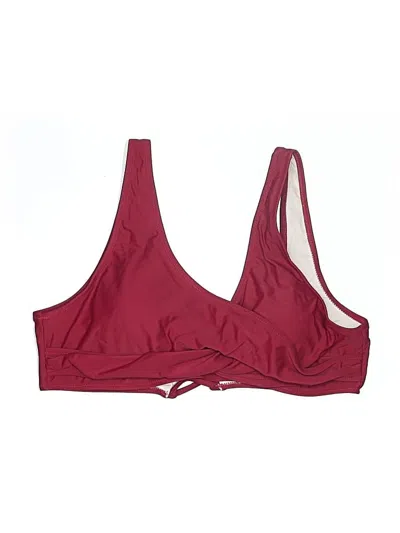 Pre-owned Beachsissi Swimsuit Top Burgundy Swimwear
