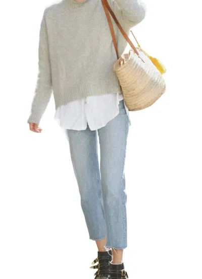 Beachwood Baby Cashmere Carmel Sweater In Pebble In Grey
