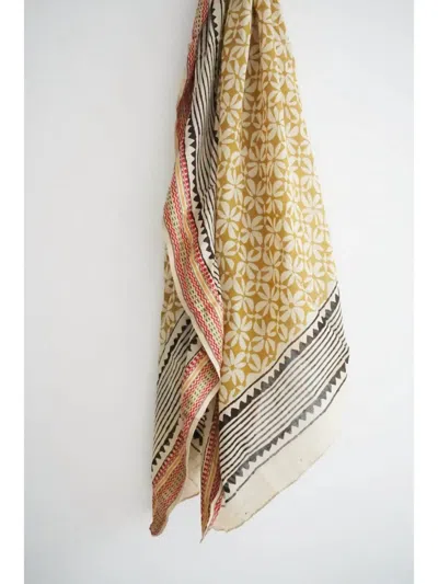 Beachwood Baby The Pareo Flower Patterned Sarong In Desert Rose In Yellow