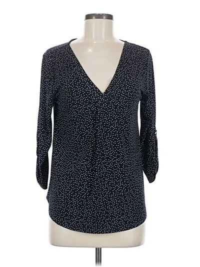 Pre-owned Beacon 3/4 Sleeve Blouse In Black