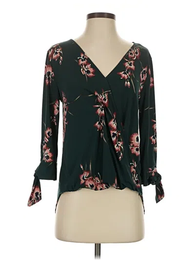 Pre-owned Beacon 3/4 Sleeve Blouse In Green