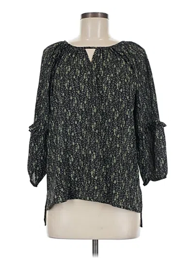 Pre-owned Beacon 3/4 Sleeve Blouse In Green