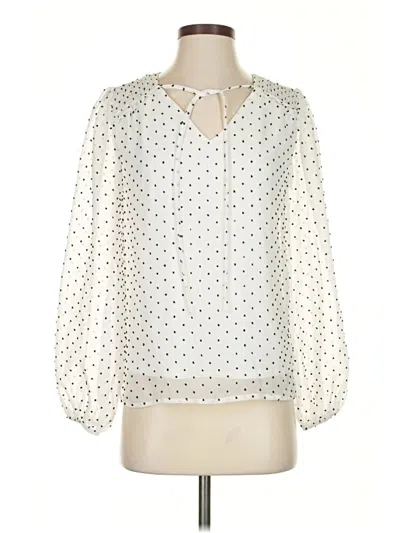 Pre-owned Beacon 3/4 Sleeve Blouse In Ivory
