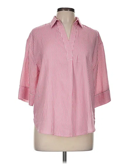 Pre-owned Beacon 3/4 Sleeve Blouse In Pink