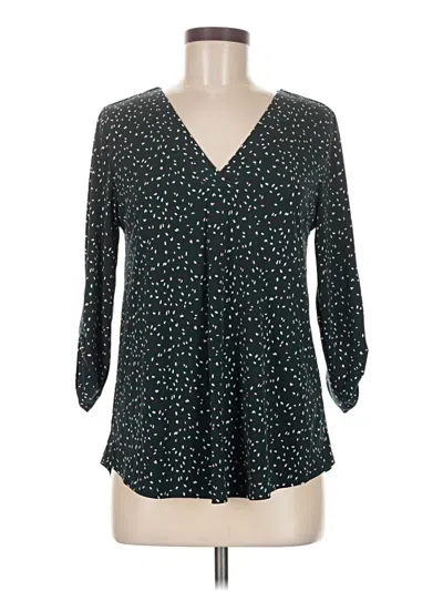 Pre-owned Beacon 3/4 Sleeve Blouse In Teal