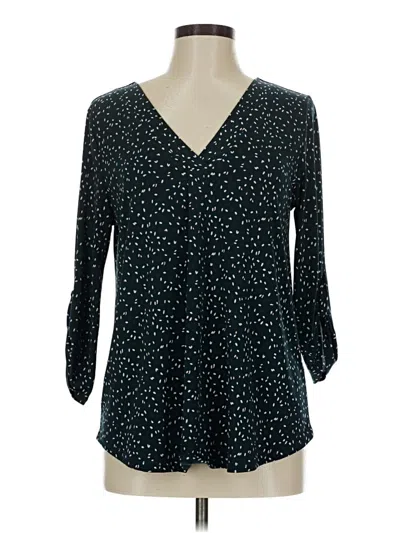 Pre-owned Beacon 3/4 Sleeve Blouse In Teal