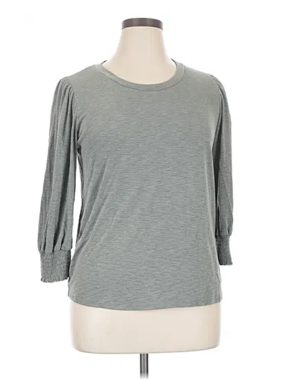 Pre-owned Beacon 3/4 Sleeve T-shirt In Gray