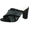 Beacon Abigail Womens Embellished Knit Heels In Black