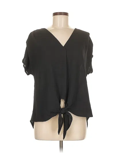 Pre-owned Beacon Apparel Short Sleeve Blouse In Black